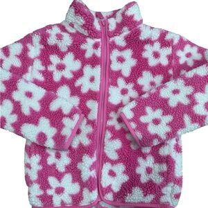 Jumping Beans Pink and White Floral Kids Jacket